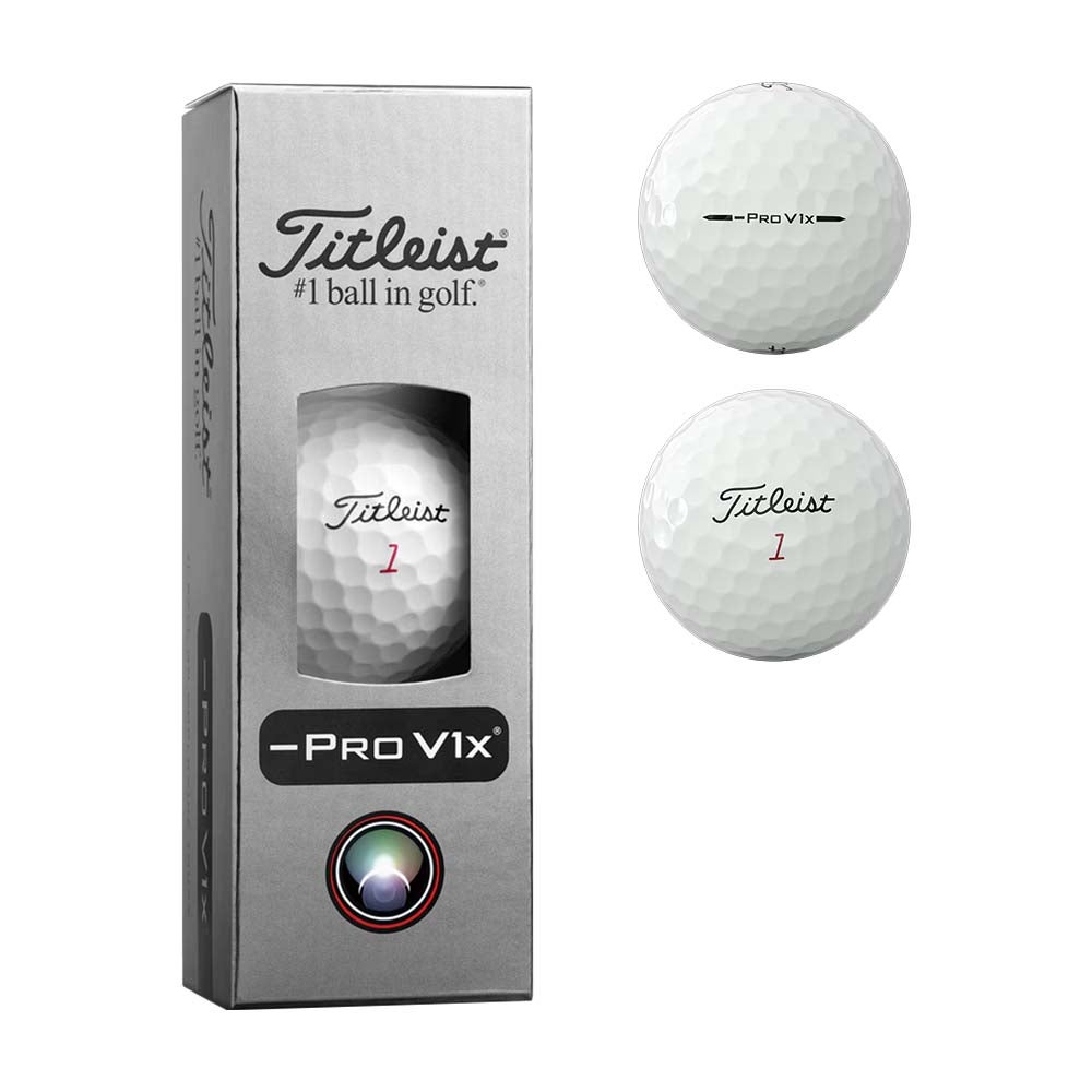 タイトリスト Titleist Pro V1x LEFT DASH ボール ホワイト 1スリーブ