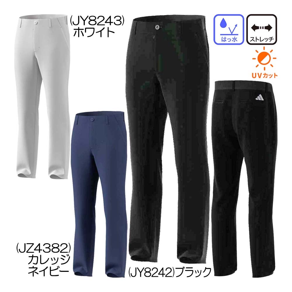 アディダスゴルフ　CPストレッチピンストライブパンツ　ウエスト88㎝ adidas（アディダス） パンツ ビヨンド ザ コースEX STRETCH ツイスト