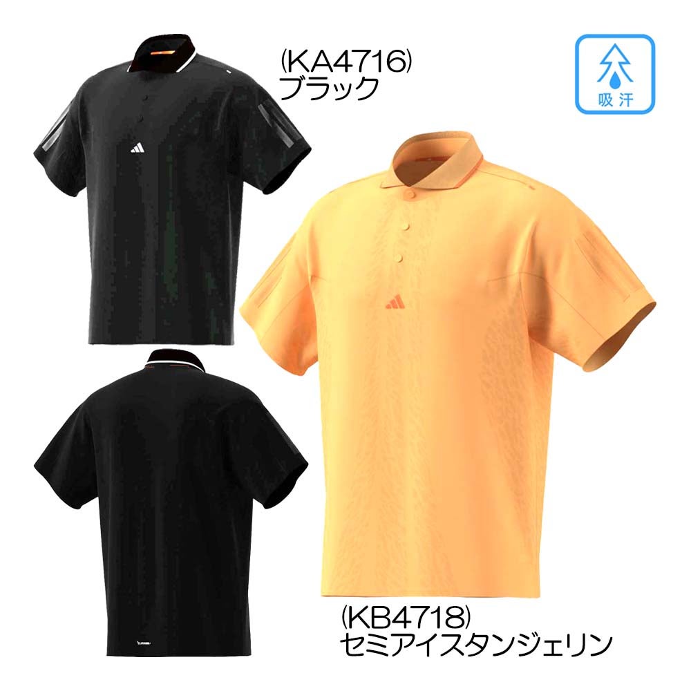 アディダス Adidas ジャカード 半袖ポロ QB643 メンズウェア 26春夏