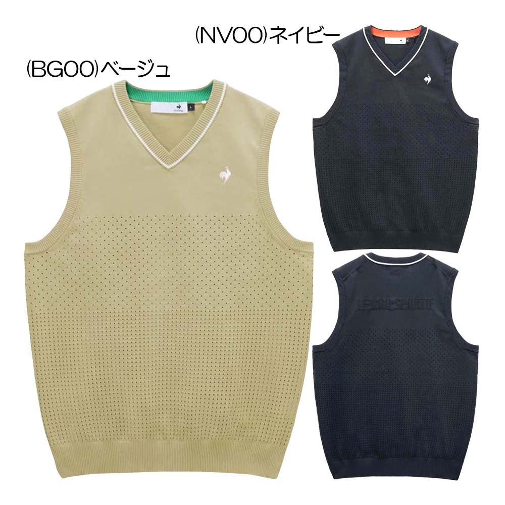 ルコック le coq sportif ウォッシャブルVネックニットベスト