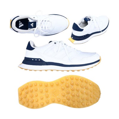 アディダス（Adidas） S2G 26 レザー スパイクレスシューズ HQ5054 ホワイト/ネイビー 2026