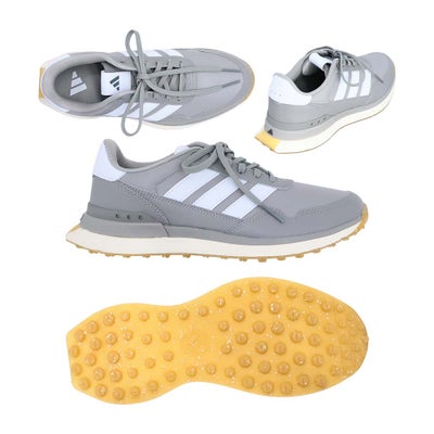 アディダス（Adidas） S2G 26 レザー スパイクレスシューズ JQ9314 グレー/ホワイト 2026