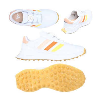 アディダス（Adidas） S2G 26 ボア レディース スパイクレスシューズ JR1891 ホワイト/ピンク 2026