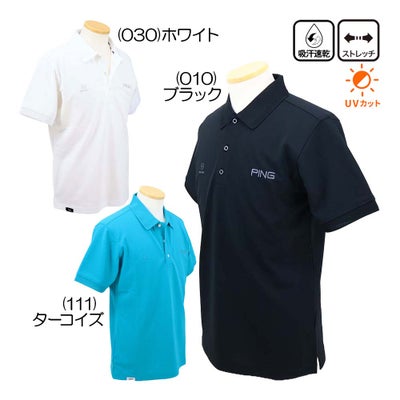 ピン（PING） レイブロック半袖ポロシャツ 621-6160203 メンズウェア 26春夏モデル