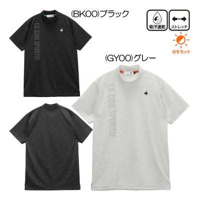 ルコック（le_coq_sportif） チェックジャカード半袖モックネックシャツ LG6SHS50M メンズウェア 26春夏モデル