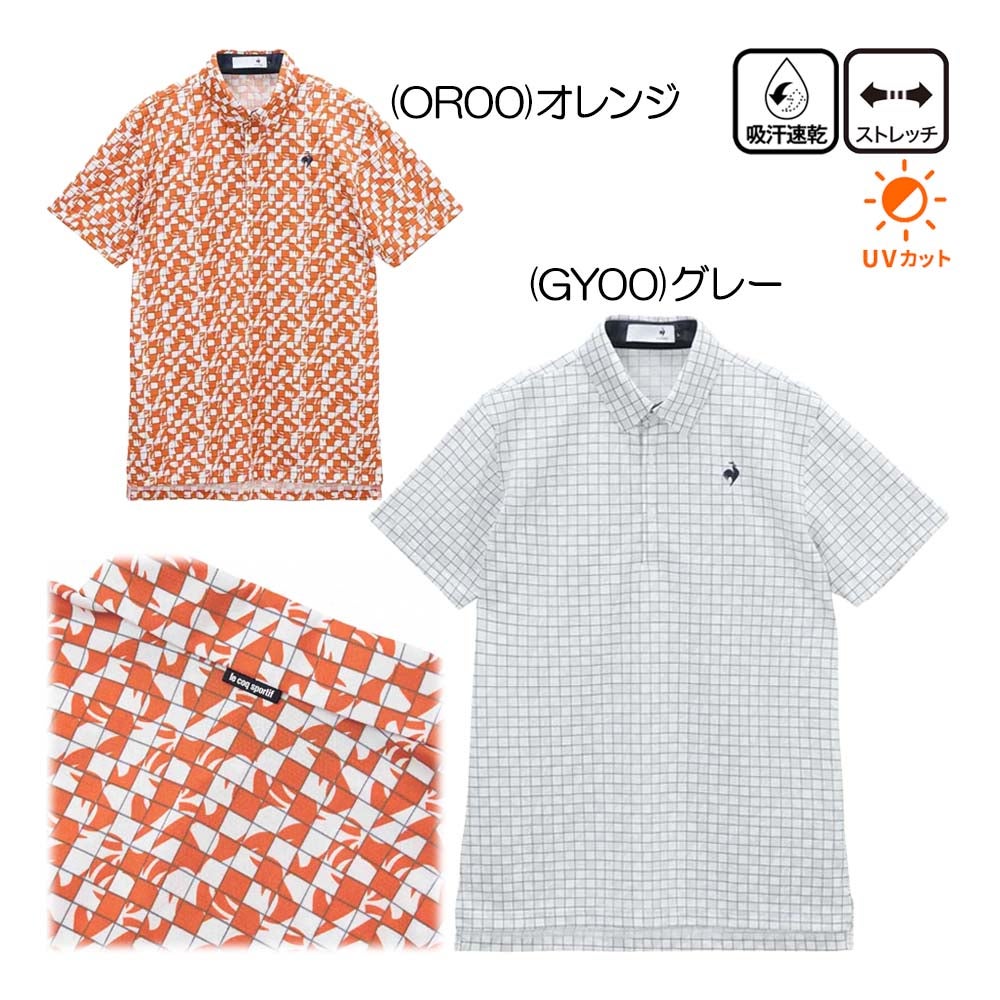 ルコック le coq sportif ルースタータイル柄半袖シャツ LG6SHS02M