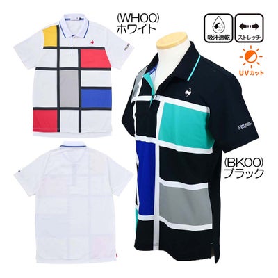 ルコック（le_coq_sportif） カラーブロック大柄半袖シャツ LG5SHS02M メンズウェア 春夏モデル