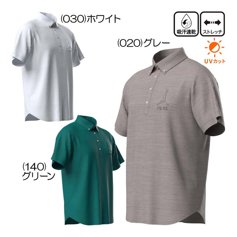 Mr.PINGデザイン 半袖ポロシャツ 621-6160605 メンズウェア 26春夏モデル