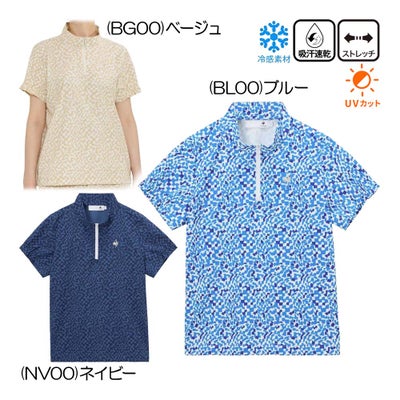 ルコック（le_coq_sportif） 総柄半袖シャツ LG6SHS81L レディースウェア 26春夏モデル