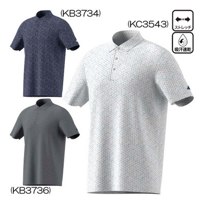 アディダス（Adidas） アルティメット365 メッシュ タンゴ プリント クライマクール 半袖ポロシャツ P3508 メンズウェア 26春夏モデル