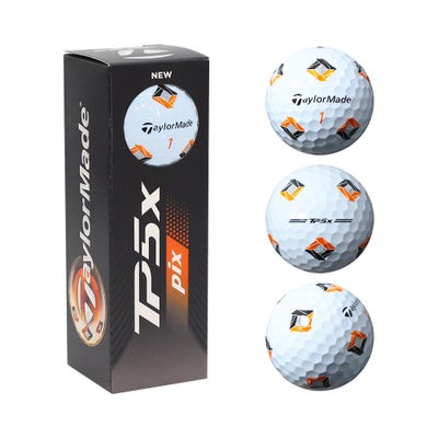 テーラーメイド TaylorMade TP5x PIX ボール ホワイト 1スリーブ (3個 