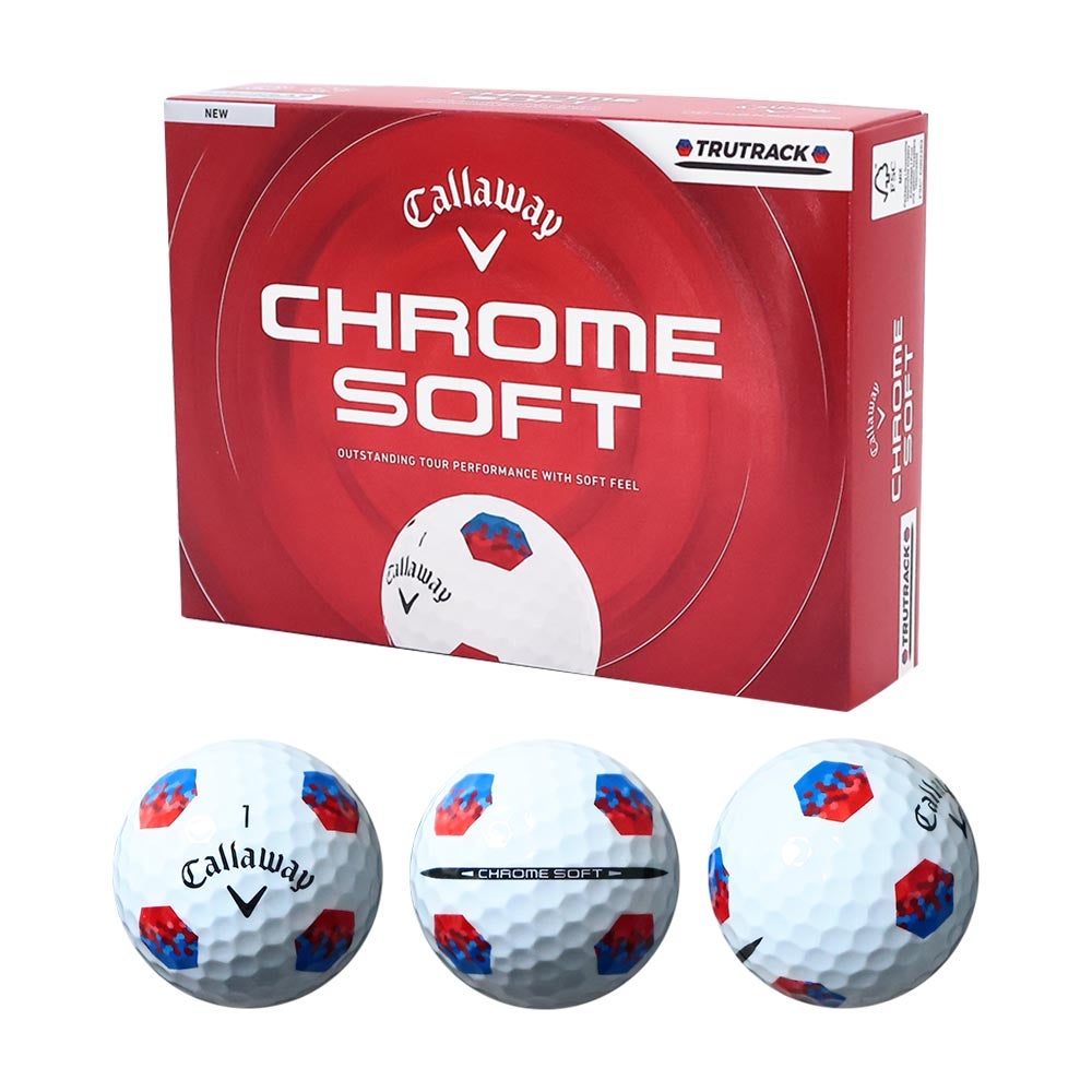 キャロウェイ Callaway CHROME SOFT TRUTRACK ボール ホワイト 1ダース