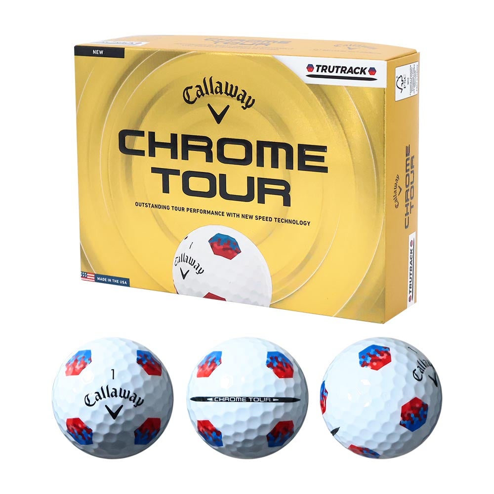 キャロウェイ Callaway CHROME TOUR TRUTRACK ボール ホワイト 1ダース