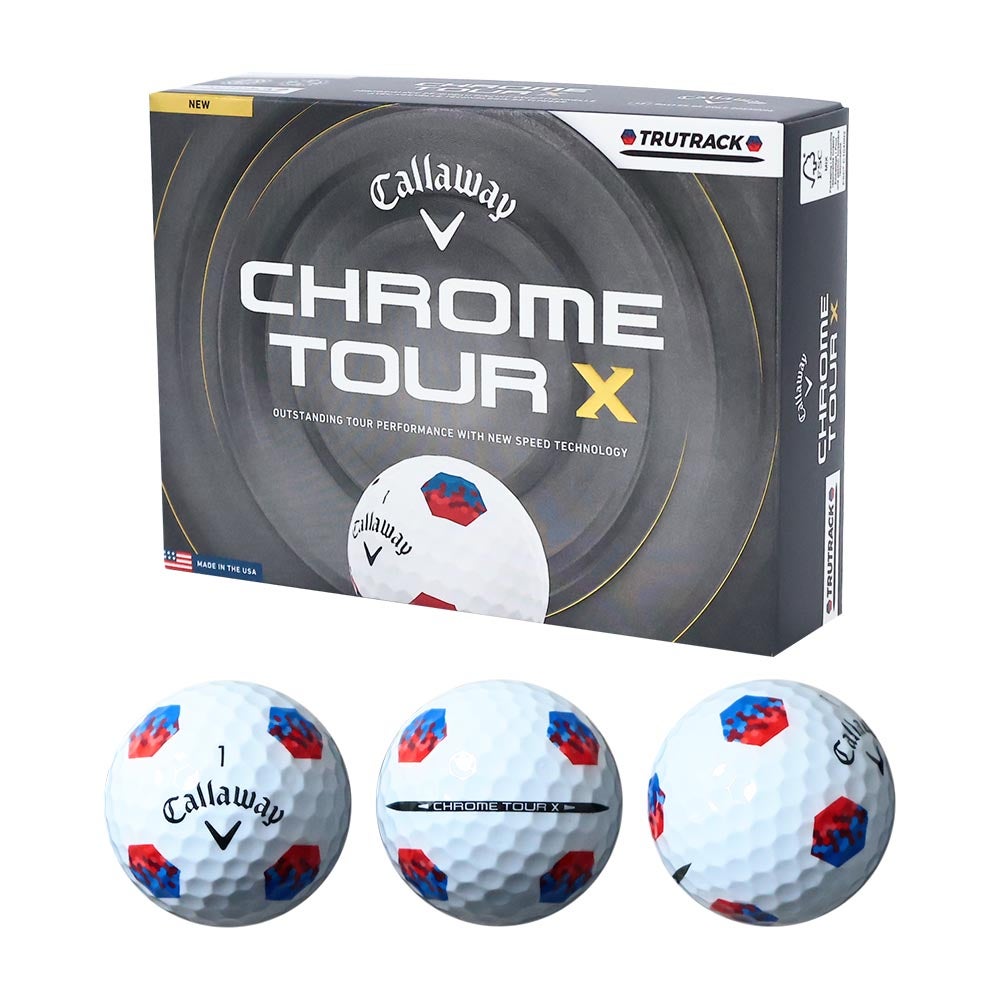 キャロウェイ Callaway CHROME TOUR X TRUTRACK ボール ホワイト 1
