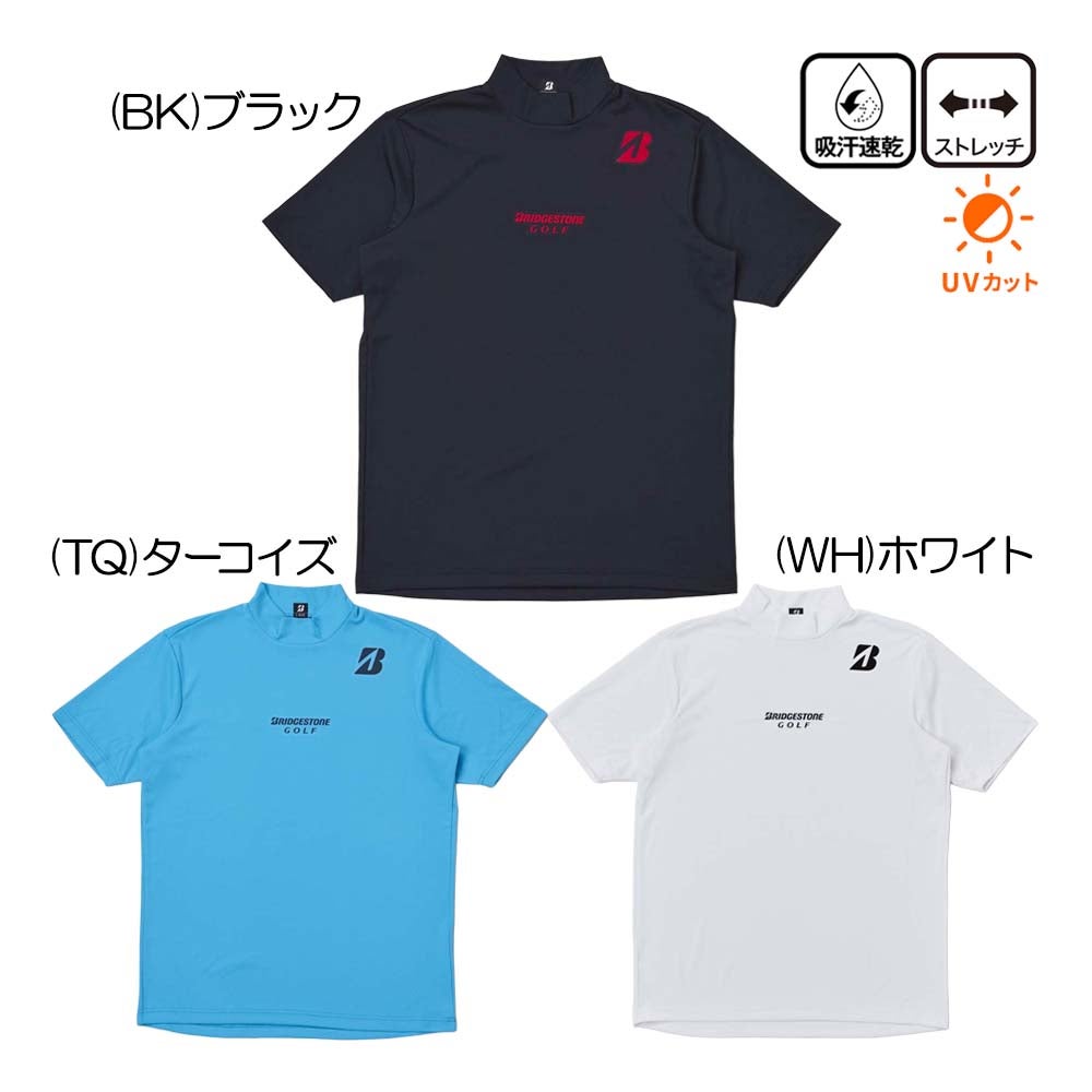 ブリヂストン BRIDGESTONE GOLF 【B-01】 半袖モックネックシャツ