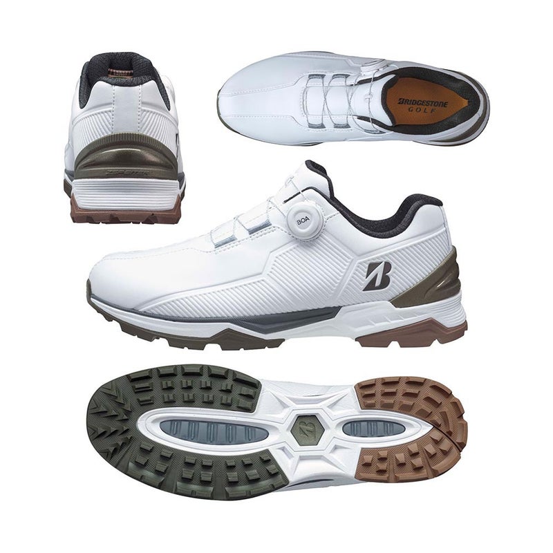 Zero Spike Biter Wide Boa Spikeless Shoes SH2507 (WL) White/Olive 2025