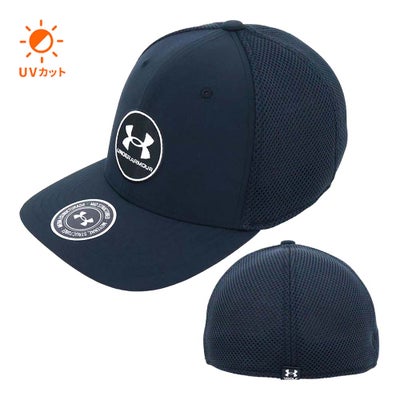 アンダーアーマー（UNDER_ARMOUR） UAアイソチル ドライブ ロー ストレッチ フィット キャップ 1389887-2 メンズキャップ 26春夏モデル