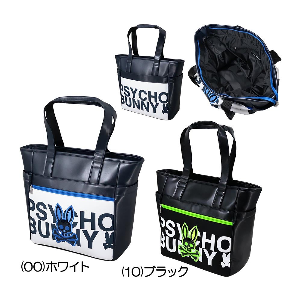 【超美品】PSYCHO BUNNY ネイビー トートバッグ サイコバニー PsychoBunny FLAGSHIP フラッグシップ トートバッグ