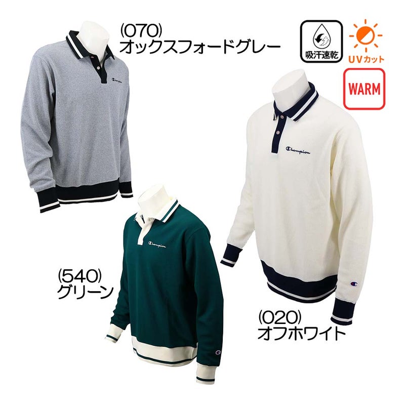 Soft Thermo Waffle Long-Sleeve Polo Shirt C3-EG404 Men's Wear 26 Fall/Winter Model