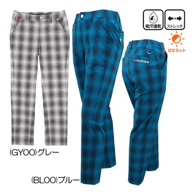 ルコック（le_coq_sportif） 『スリムシルエット』チェック柄9分丈パンツ LG6FLP52L レディースウェア 26秋冬モデル