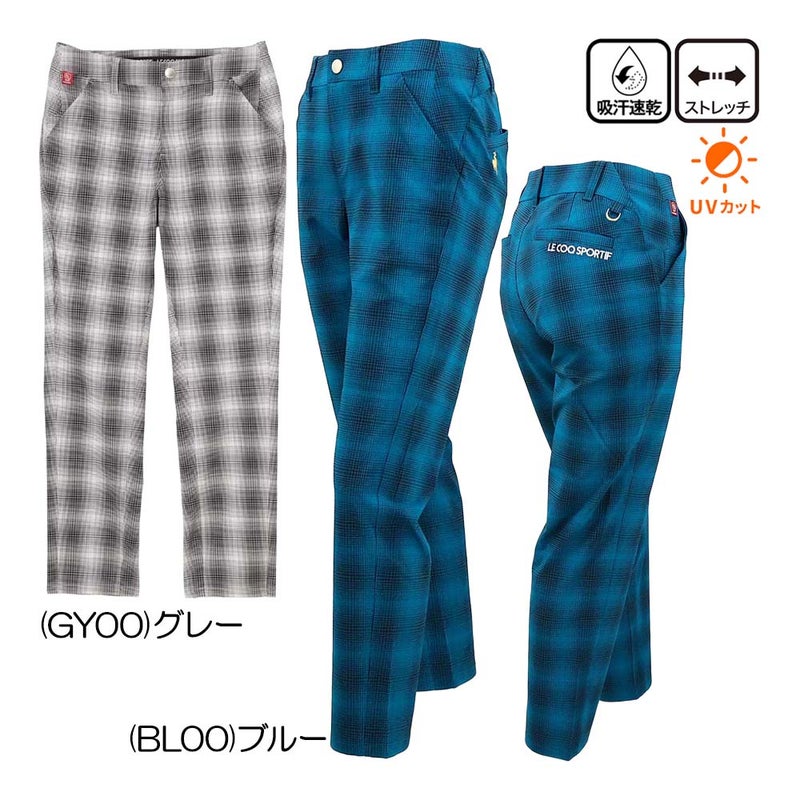 "Slim Silhouette" Checkered 9/10 Length Pants LG6FLP52L Women's Wear 26 Fall/Winter Model